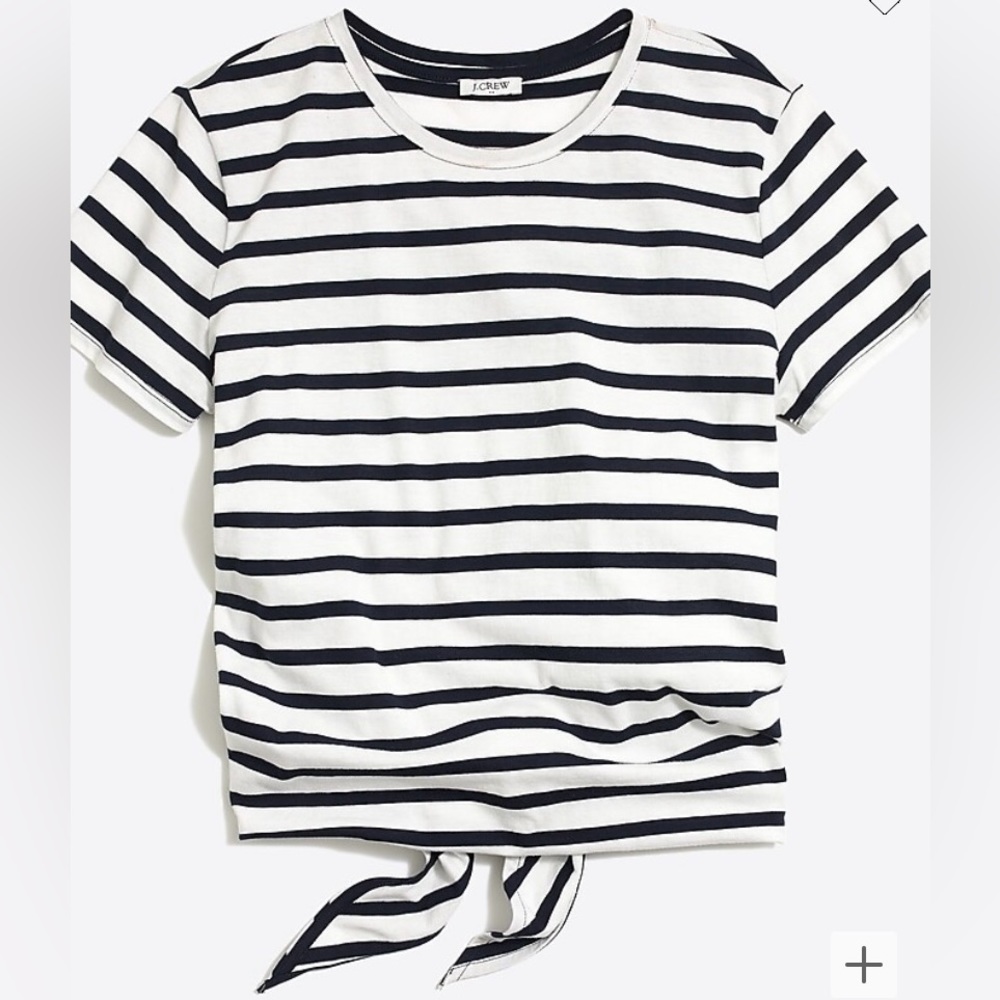 J. By J.Crew Striped Back Knot Top Size L